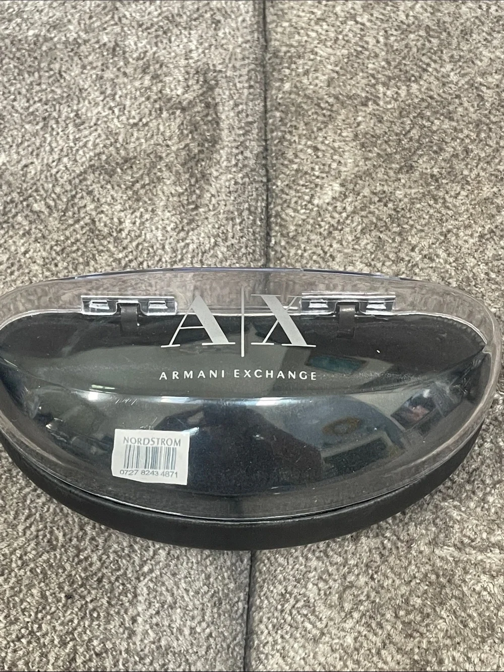 Armani Exchange White Frame Brown Gradient Lens Sunglasses